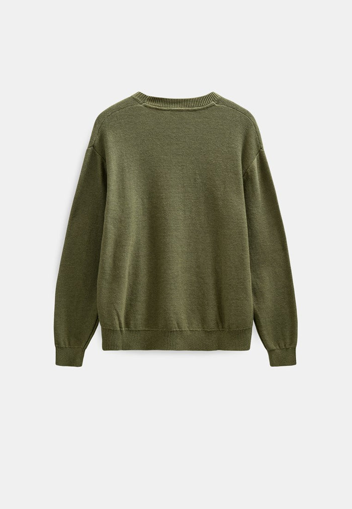 Anerkjendt AKEBBE Maglione Uomo Sky Captain - Cotton Silk Knit