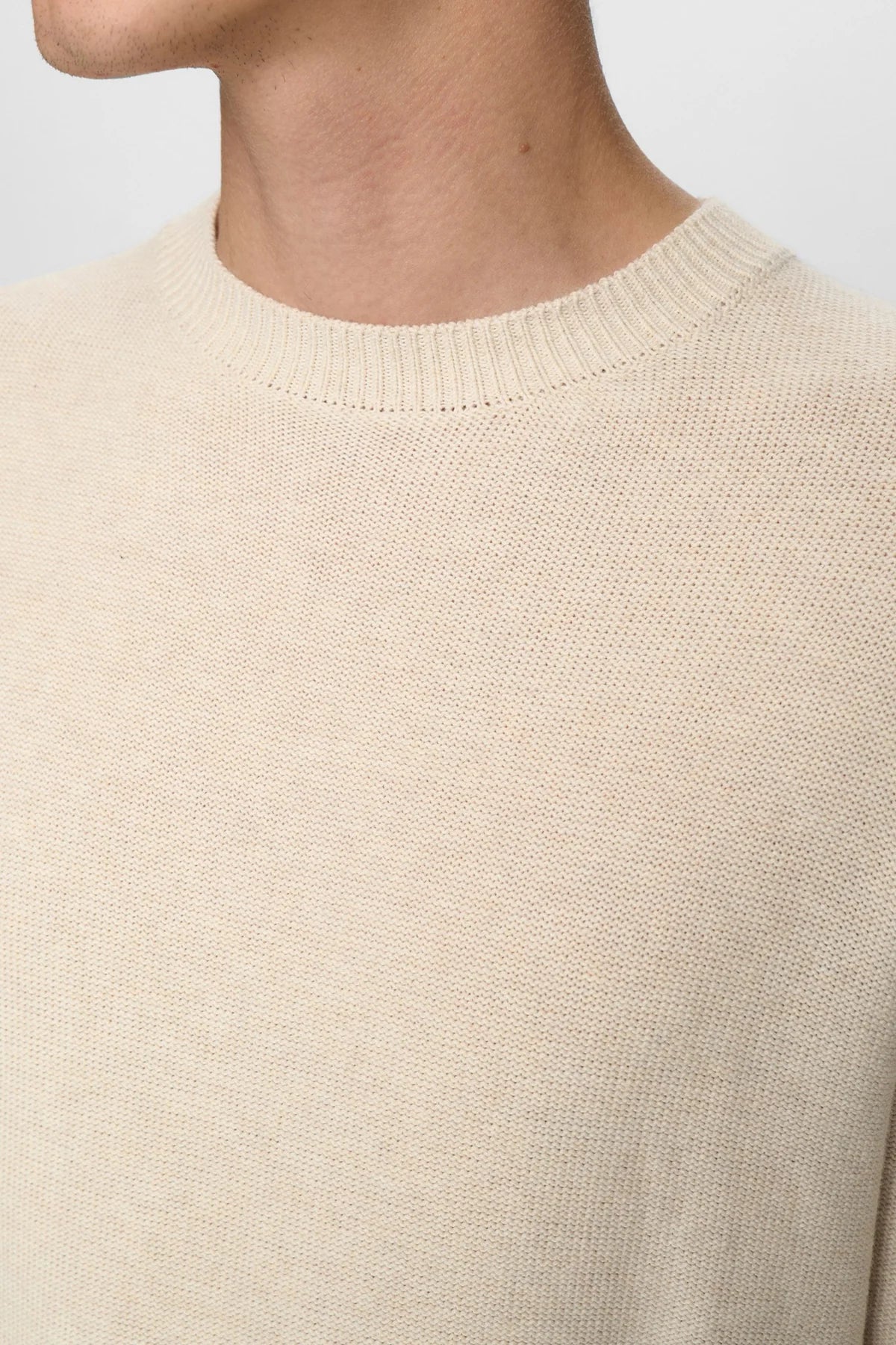 Anerkjendt AKEBBE Maglione Uomo Sky Captain - Cotton Silk Knit