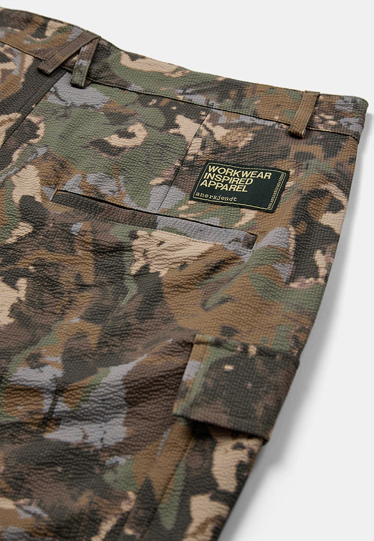 Anerkjendt AKJAN Shorts Cargo Uomo Camo - Camo Tec