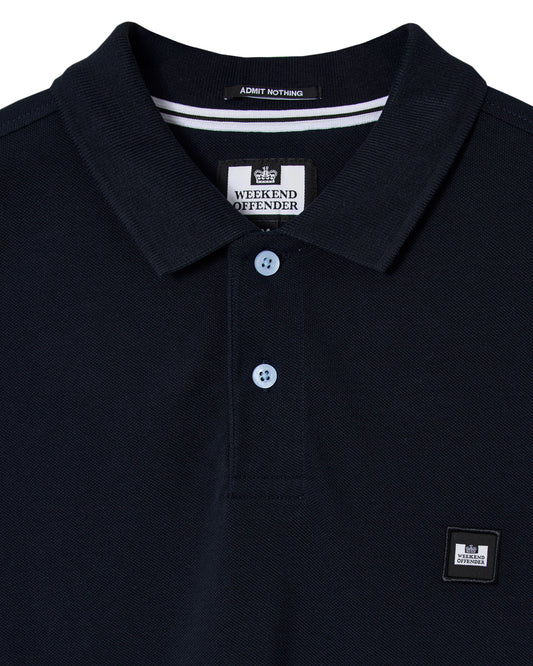 Weekend Offender Heathcote Polo Piqué Navy – Admit Nothing