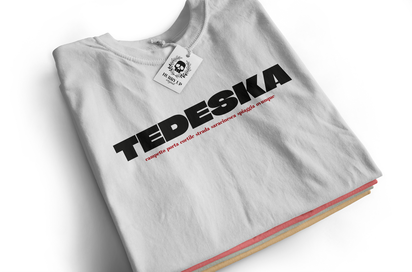 Hurry Up Tedeska T-shirt Calcio - White