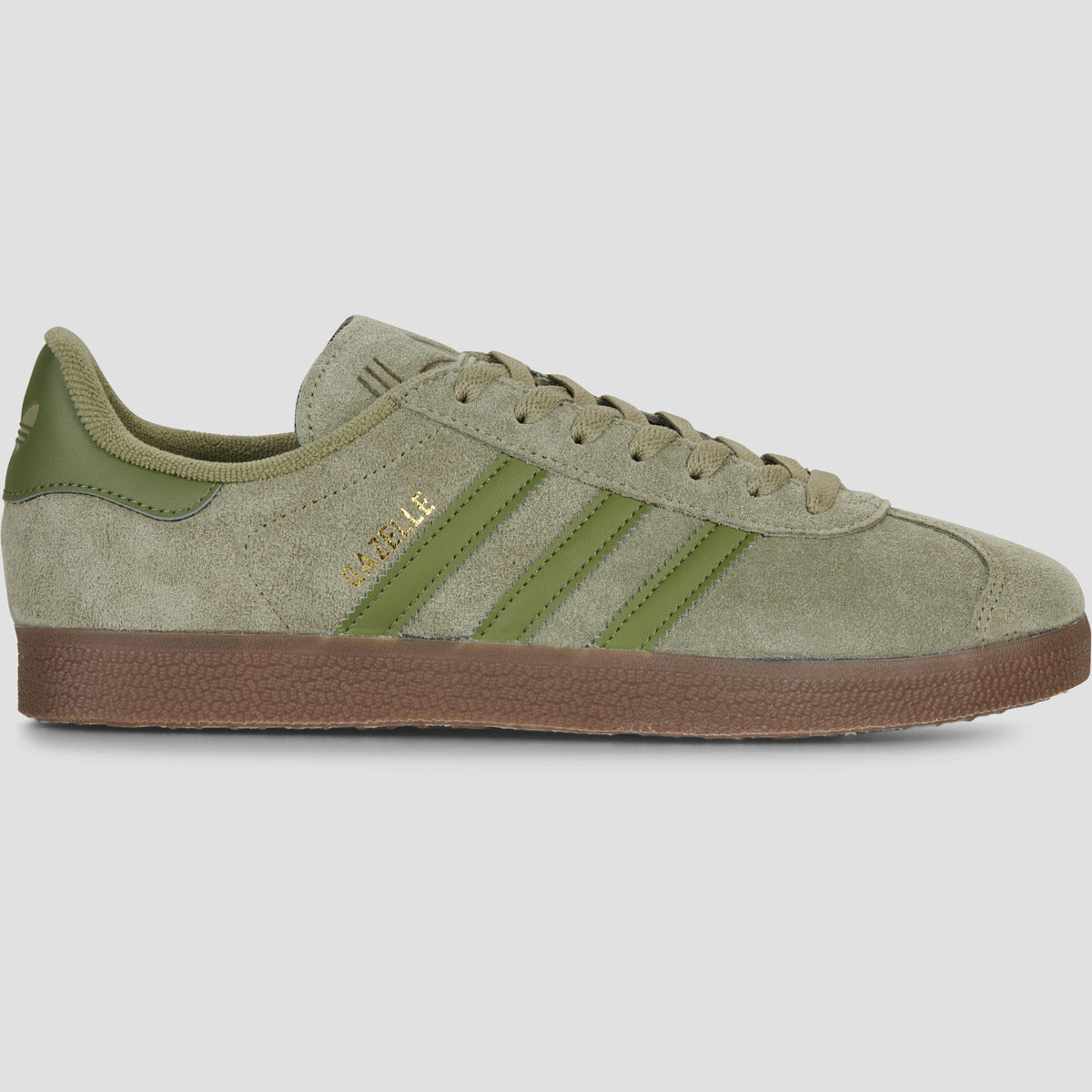 Adidas Gazelle - Olive / Dark Olive / Gum