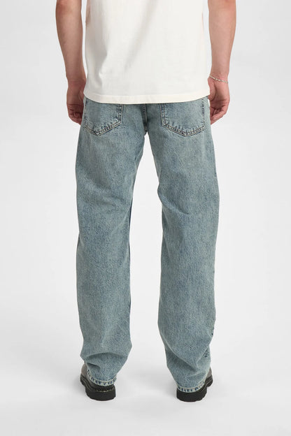 Anerkjendt AKJustin Jeans Medium Blue Marble — Jeans Uomo Straight Fit