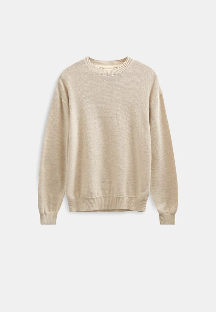 Anerkjendt AKEBBE Maglione Uomo Sky Captain - Cotton Silk Knit
