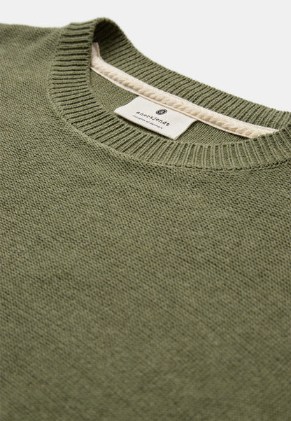 Anerkjendt AKEBBE Maglione Uomo Sky Captain - Cotton Silk Knit