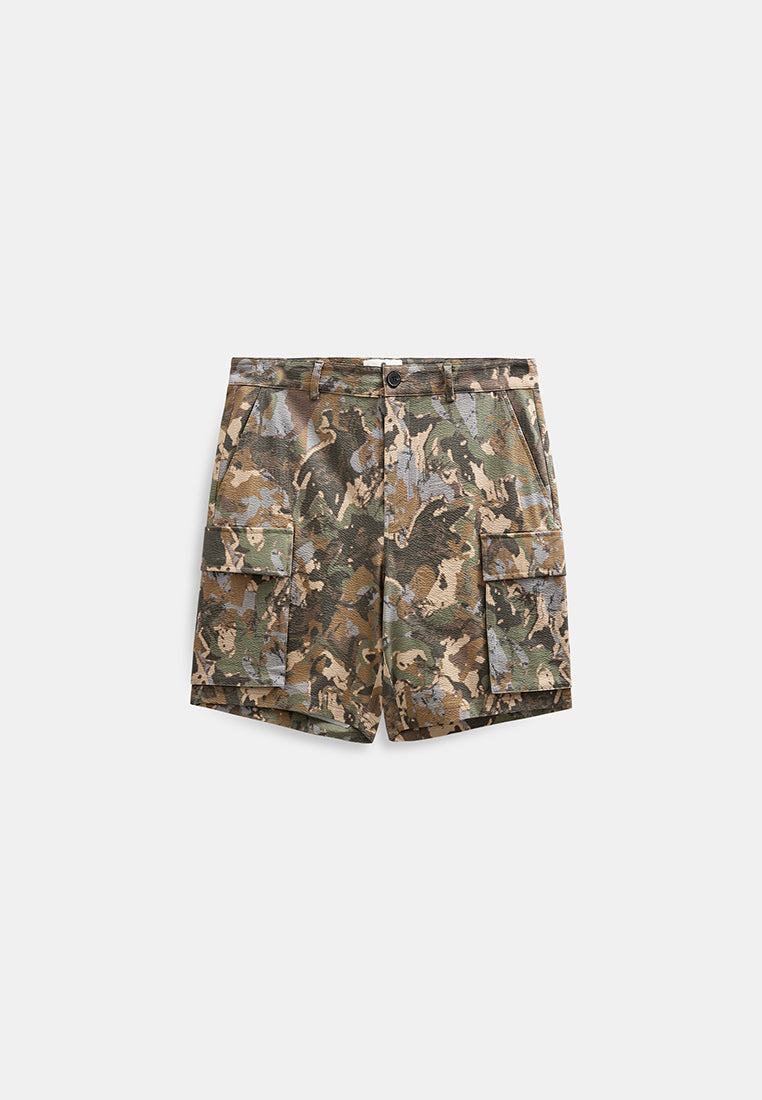 Anerkjendt AKJAN Shorts Cargo Uomo Camo - Camo Tec