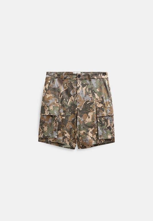 Anerkjendt AKJAN Shorts Cargo Uomo Camo - Camo Tec