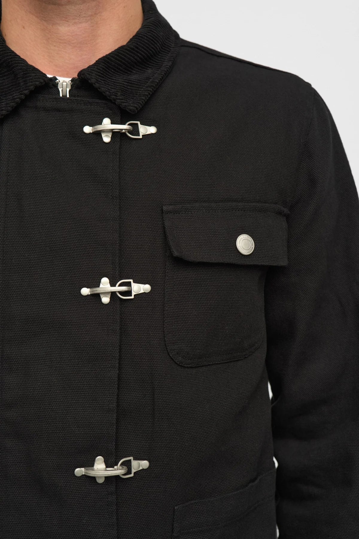 Anerkjendt AKBASTIAN Canvas Jacket - Caviar