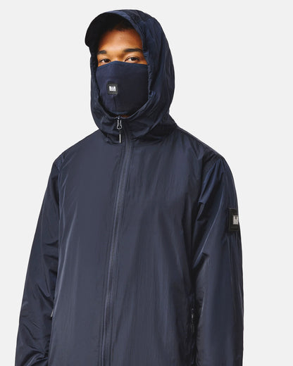 Giacca in pile foderata da tecnico blu navy