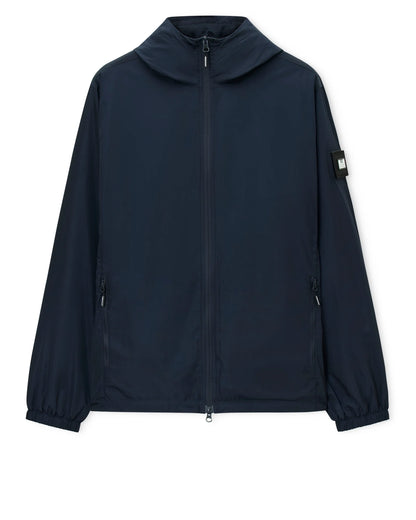 Giacca in pile foderata da tecnico blu navy