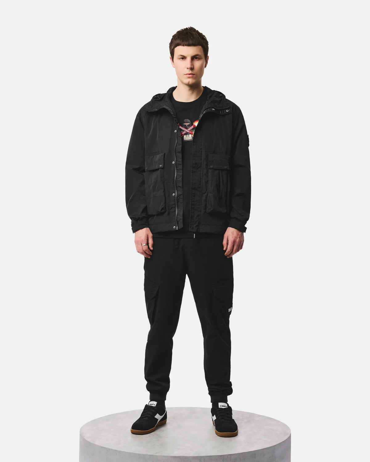 Weekend Offender Tralee Jacket — Black / Rock