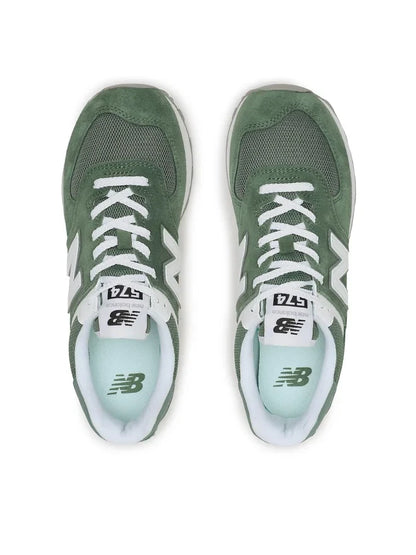 New Balance 574 Green White 
New Balance 574 sneakers verde bianco heritage casual culture
