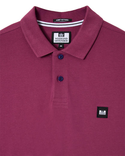 Weekend Offender Heathcote Polo Piqué Kirsch – Admit Nothing