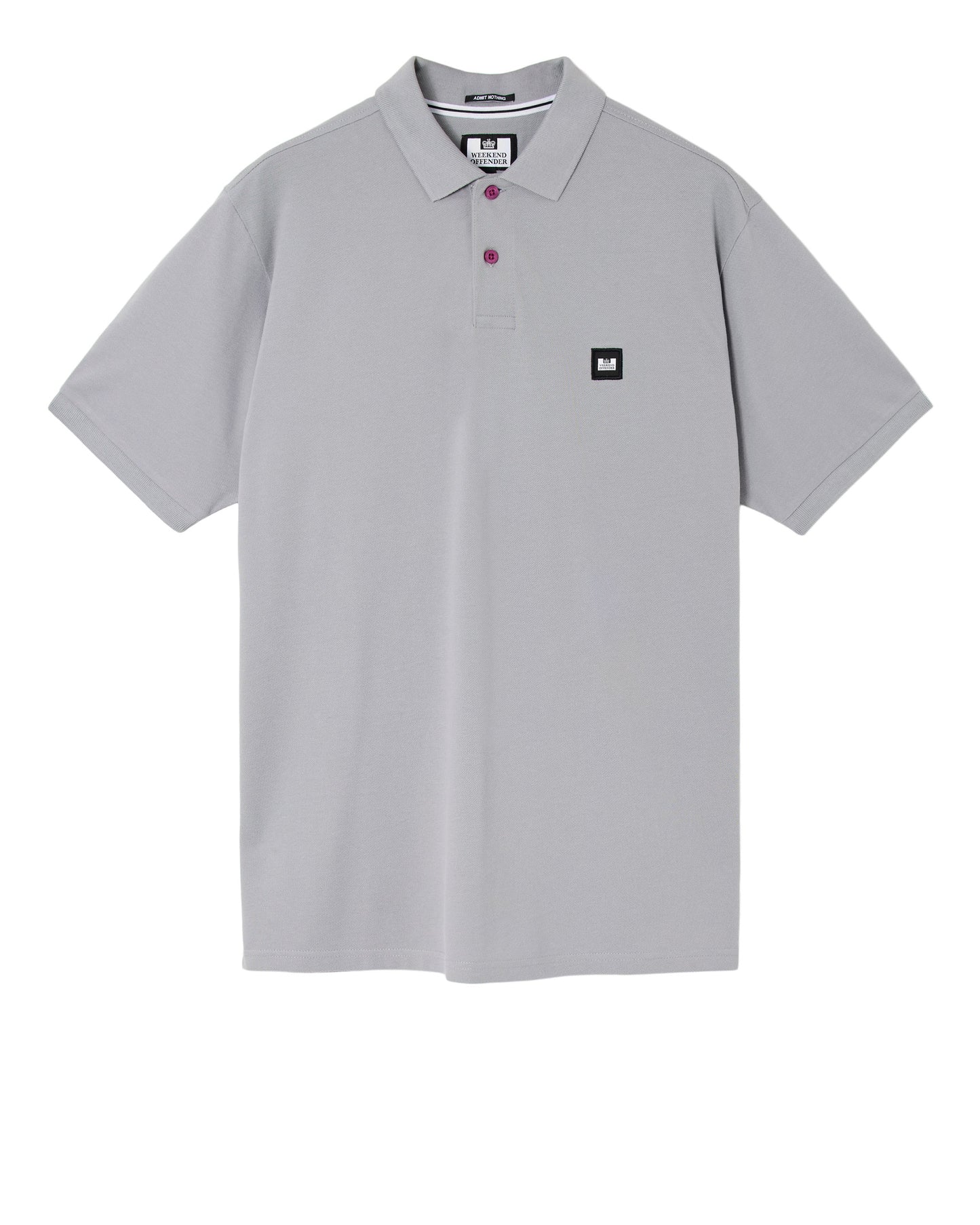 Weekend Offender Heathcote Polo Piqué Grigio Smokey – Admit Nothing