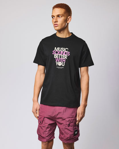 Weekend Offender Bangalter T-Shirt Nera – Music Sounds Better With You
