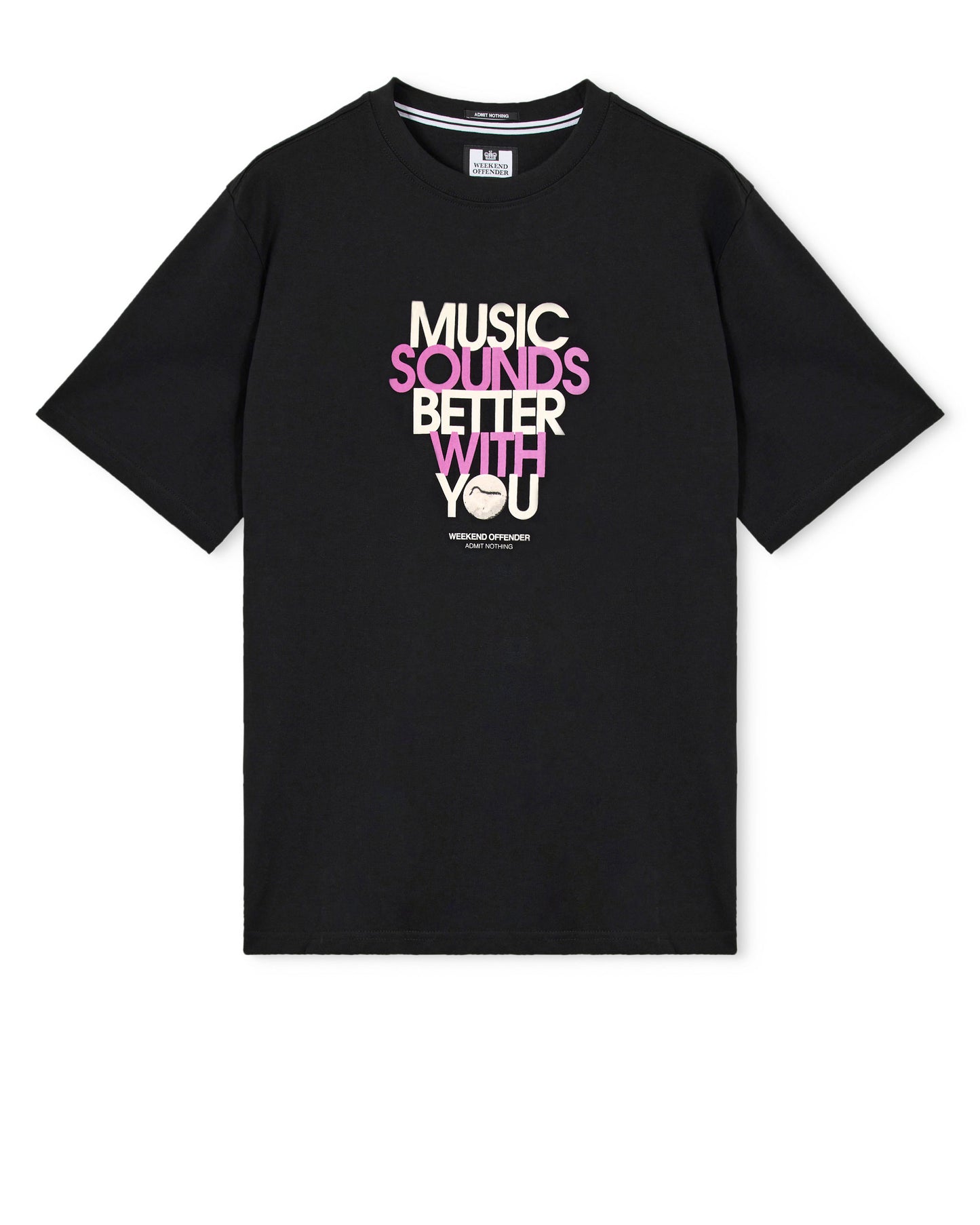 Weekend Offender Bangalter T-Shirt Nera – Music Sounds Better With You