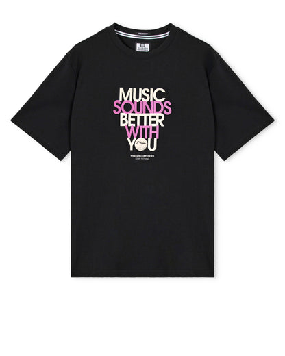 Weekend Offender Bangalter T-Shirt Nera – Music Sounds Better With You