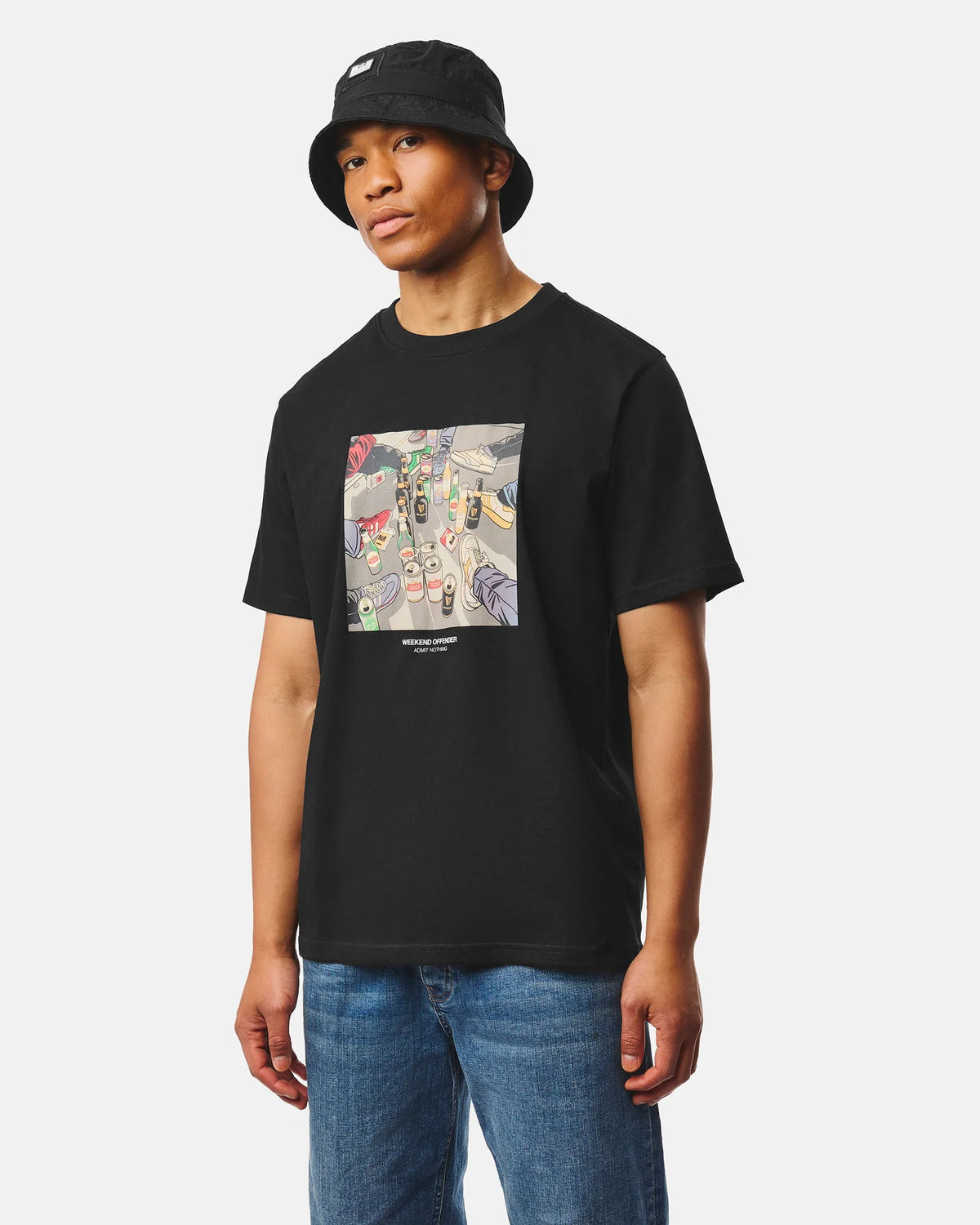 T-shirt grafica Imbibo nera
