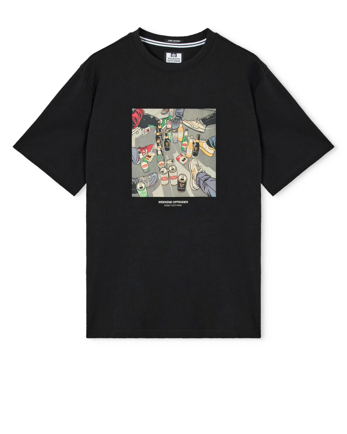 T-shirt grafica Imbibo nera