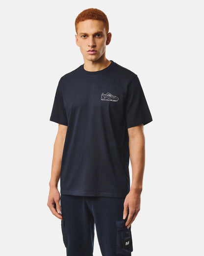 Classicus T-Shirt Grafica Blu Navy