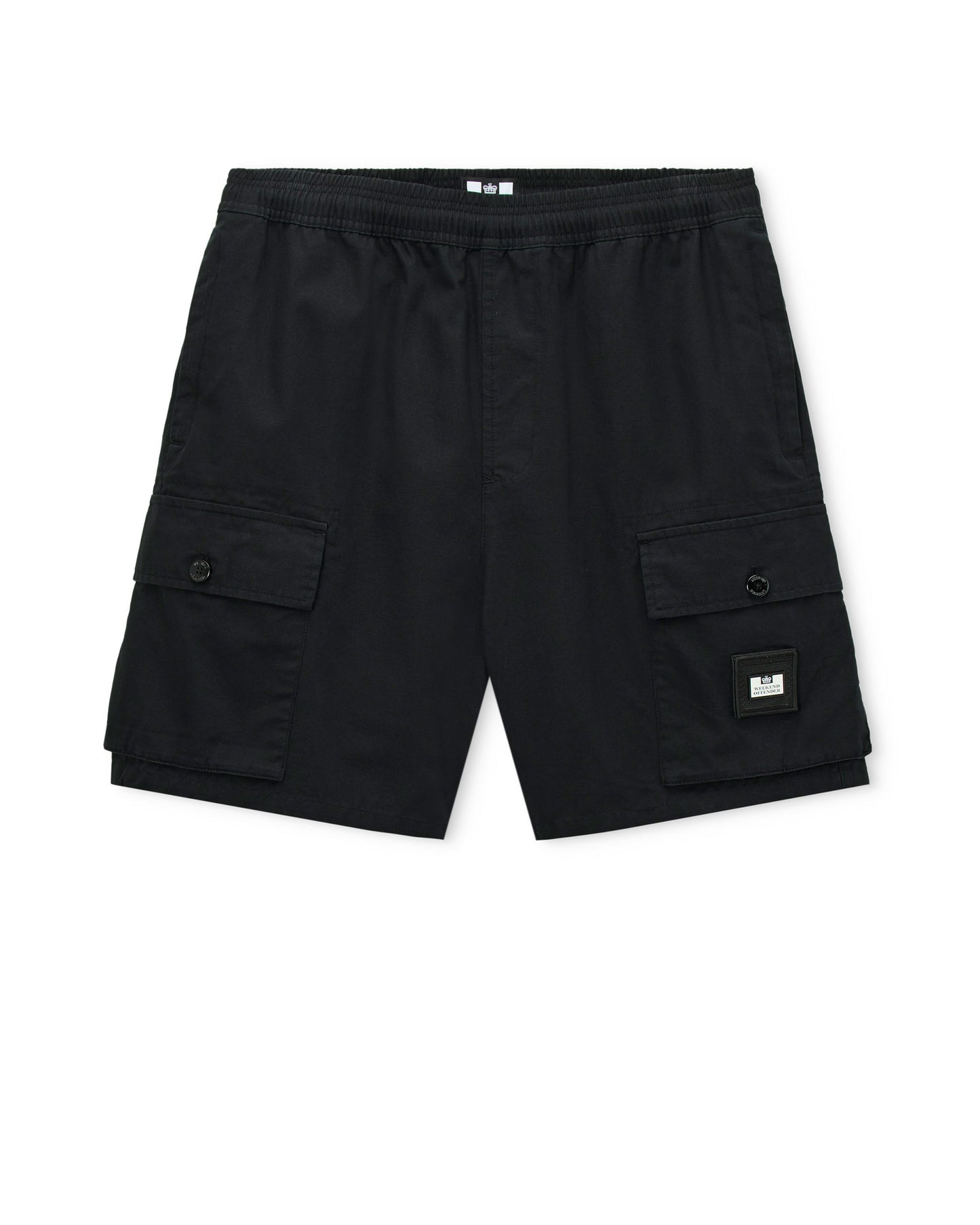 Weekend Offender Scopello Cargo Shorts Uomo - Black | Streetwear Terrace