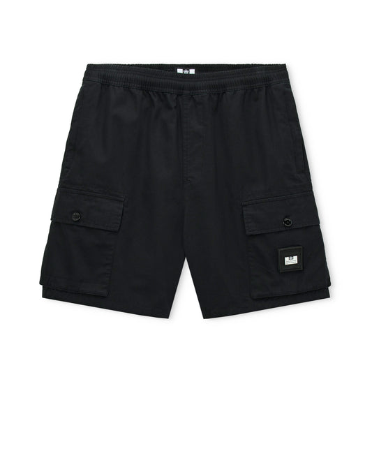 Weekend Offender Scopello Cargo Shorts Uomo - Black | Streetwear Terrace