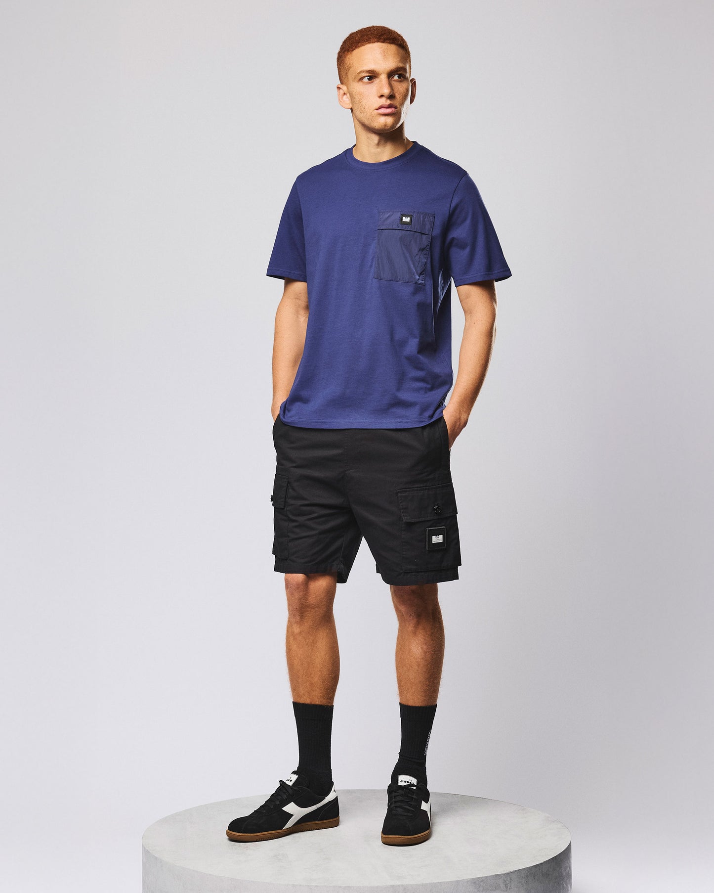 Weekend Offender Scopello Cargo Shorts Uomo - Black | Streetwear Terrace