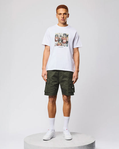 Weekend Offender Scopello Cargo Shorts Uomo - Black | Streetwear Terrace