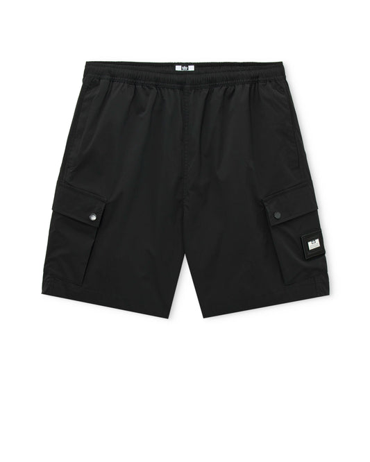 Weekend Offender Baraki Cargo Shorts Neri – Tessuto Tecnico