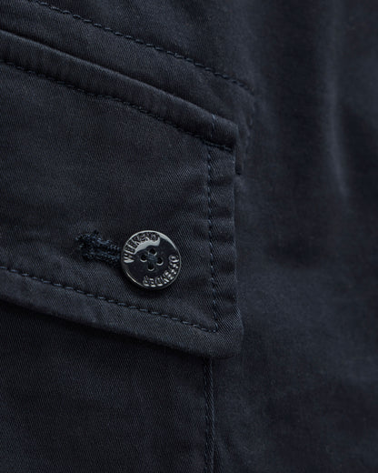 Weekend Offender Ksar Cargo Shorts Navy – Tessuto Tecnico Premium