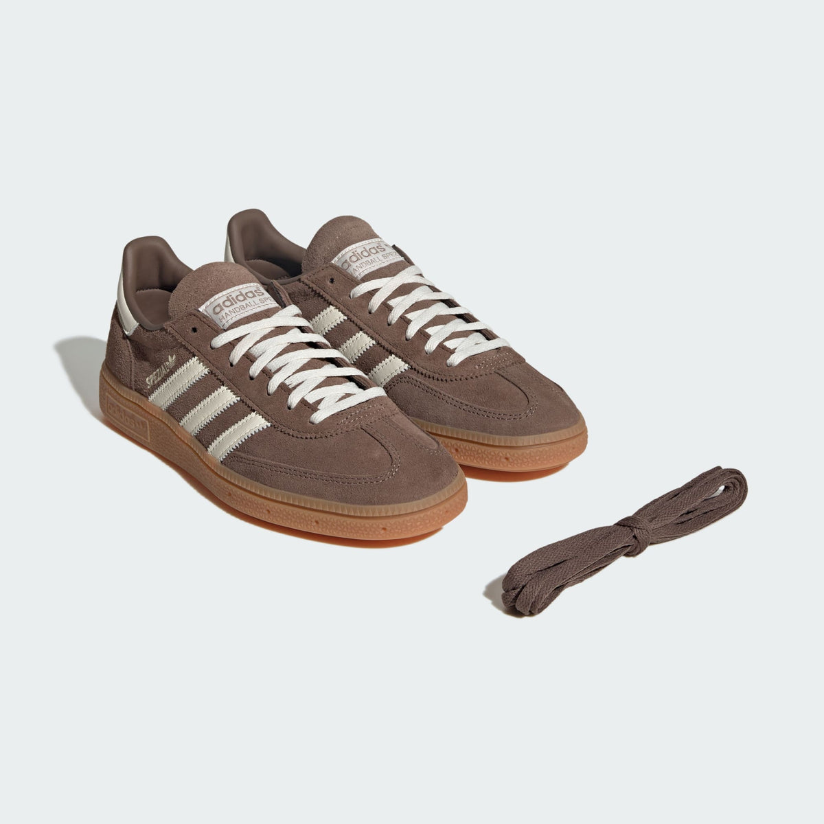 Adidas Handball Spezial uomo marrone suede gum - coppia con lacci alternativi