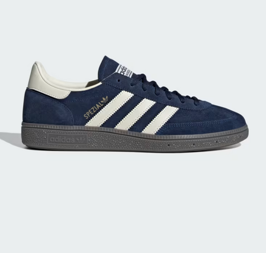 Adidas Handball Spezial Navy Blue uomo - coppia con lacci Cloud White extra inclusi