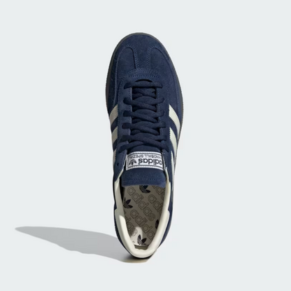 Adidas Handball Spezial Navy Blue - vista laterale sinistra e destra camoscio premium
