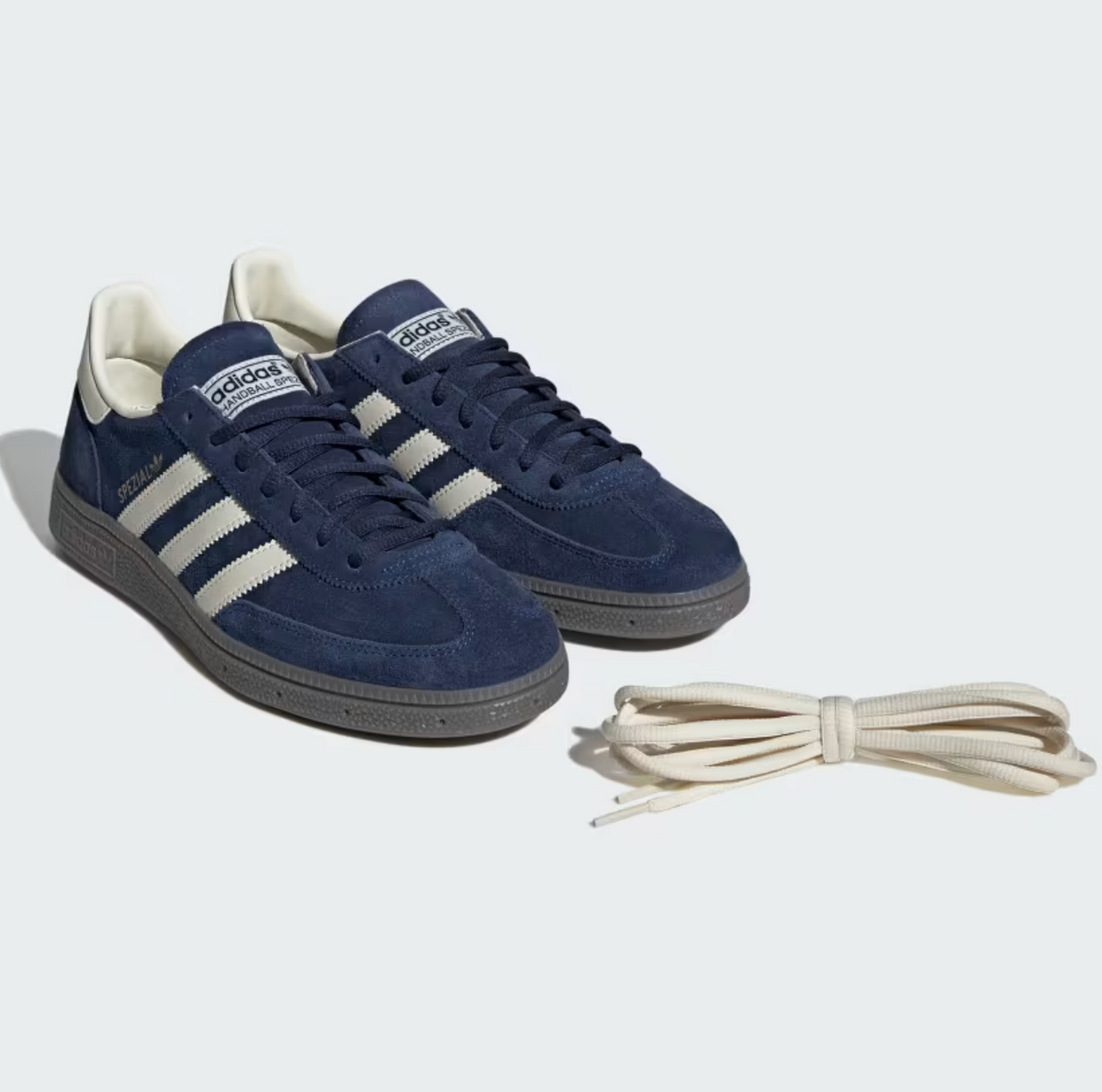 Adidas Handball Spezial Navy Blue uomo - profilo laterale suola gum terrace style