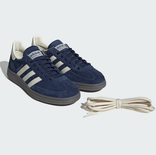 Adidas Handball Spezial Navy Blue uomo - profilo laterale suola gum terrace style