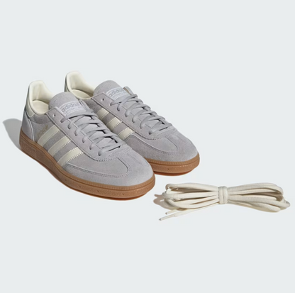 Adidas Handball Spezial grigio - coppia con lacci Cream White extra inclusi